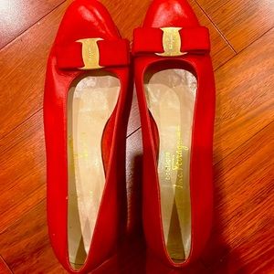 Ferrara no Red Ballet Flats 7.5